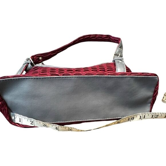 NWOT Maroon and Gray Women's Shoulder Bag with Embroidered Virginia Tech Logo - Picture 7 of 9